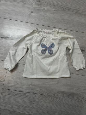 Biely dlhorukávový top s obrázkom, next,86