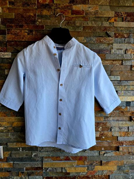 Chlapčenská bledomodrá košeľa, coccodrillo,140