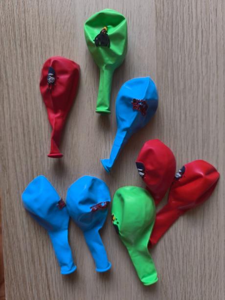 Balóniky beruška a čierny kocúr, 8ks, 