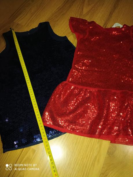 Šaty modré, h&m,98