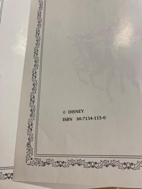 Stará retro kniha walt disney veselé vánoce 1991,