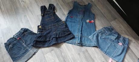 Riflove satove suknicky a suknicky, denim co,98