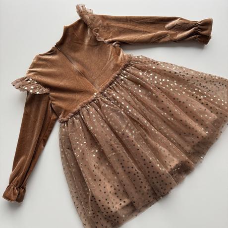 Dievčenské hrubo zateplené šaty, 104 / 110