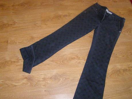 Fishbone nohavice s károvanou vzorkou, fishbone,xs