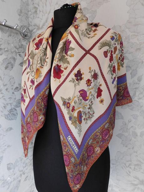 Codello kvalitná luxusna hodvabna elegantná šatka, xl