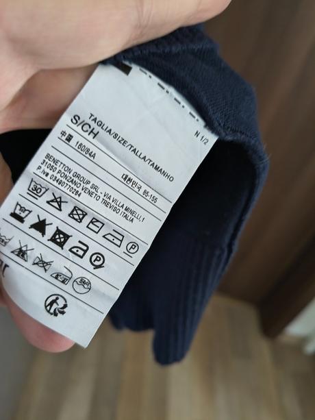 Benetton voľný tenší bavlnený sveter m-l, benetton,m