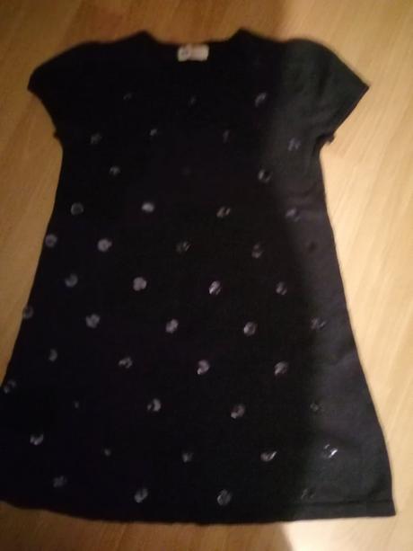 Úpletové šaty s trblietkami, h&m,122