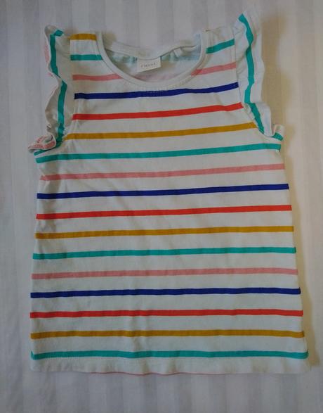 2 ks dievčenských elastických tričiek, next, next,98