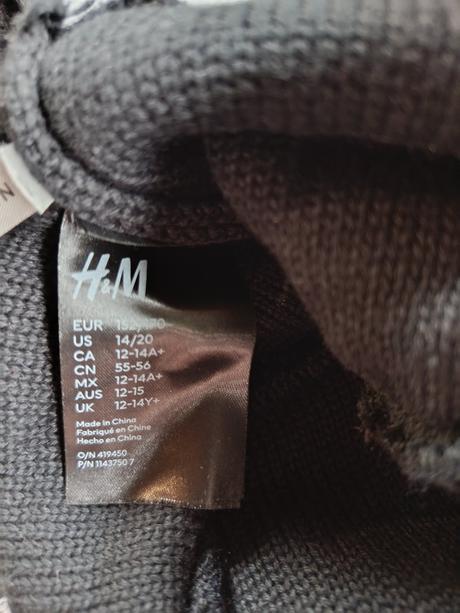 Klobuk sveter, h&m,158