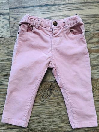 Menčestrové nohavice zara 6-9 mesiacov, zara,74