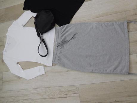 Bavlnená-sukňa tričká + kabelka,, s