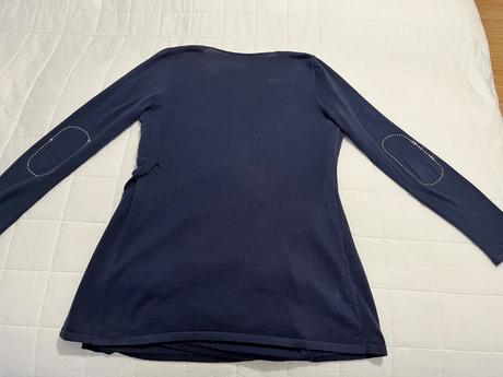 Pulóver z tmavomodrého svetríkového úpletu, camaieu,44