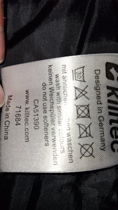 Dámska zimná čiernočervená bunda killtec, 34