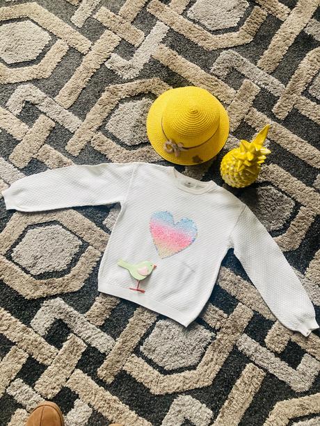 Nadherny svetrik so srdiečkom h&m, h&m,110