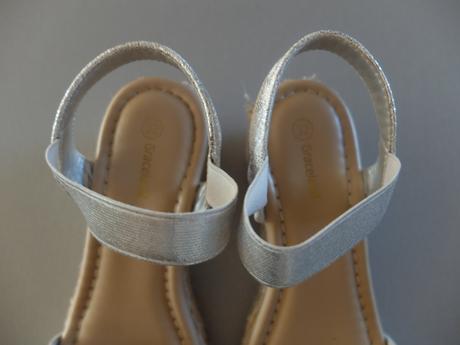 Strieborné sandále 32, 32