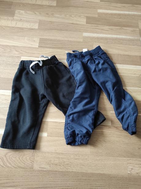 Zateplene nohavice a teplaky 92 spolu 5 eur, h&m,92