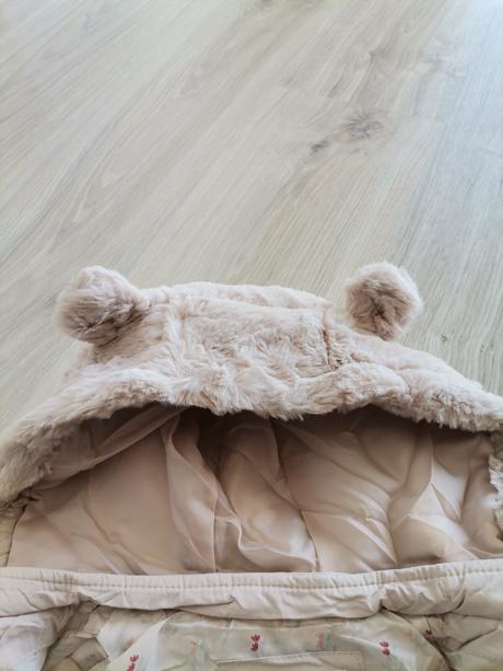 Dievčenska krémová zimná bunda, f&f,80