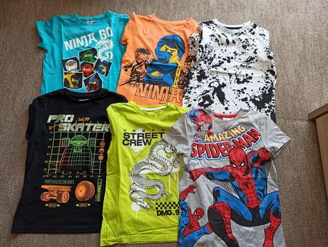 Tričko 6 kusov, 128