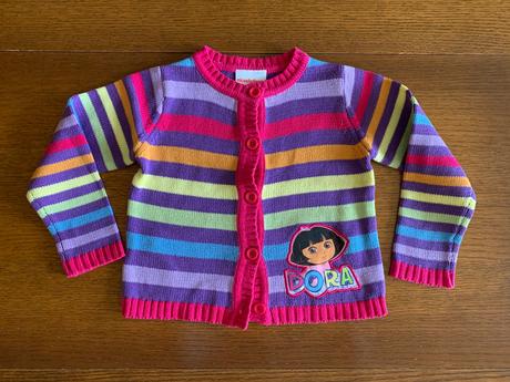 Veselý farebný svetrík dora objaviteľka, nickelodeon,98
