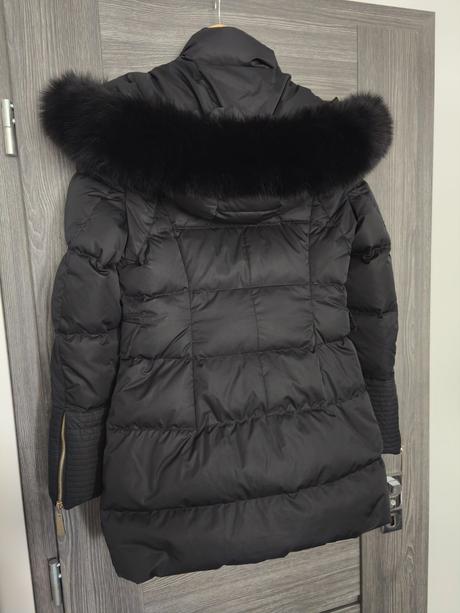 Luxusna talianska zimna bunda s pravou kozusinou, m