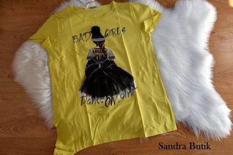 Dámske tričko s 3 d aplikáciou, l / m / s / xl