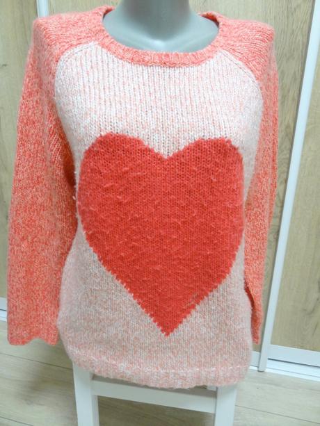 Dámsky pulover so srdcom, atmosphere,l