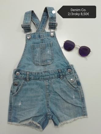 Rifľové kraťasy na traky, denim co,98