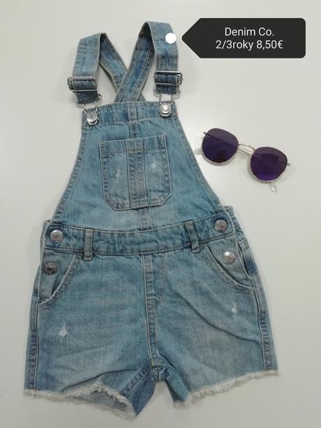 Rifľové kraťasy na traky, denim co,98