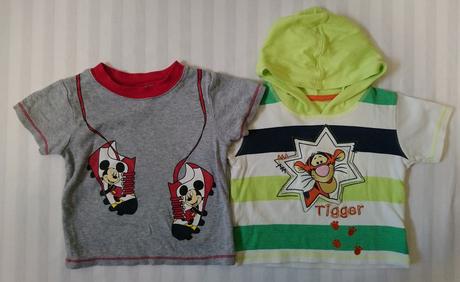 2 ks chlapčenských farebných tričiek, disney, disney,80
