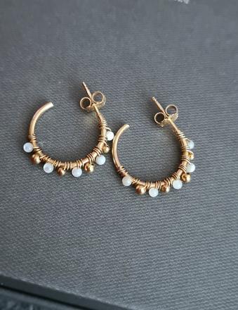 Pozlátené strieborné náušnice alisia italy,