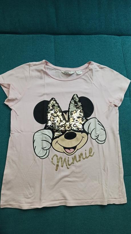 Tričko minnie vel.8-10r/140, h&m,140