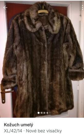 Kožuch umely, xl