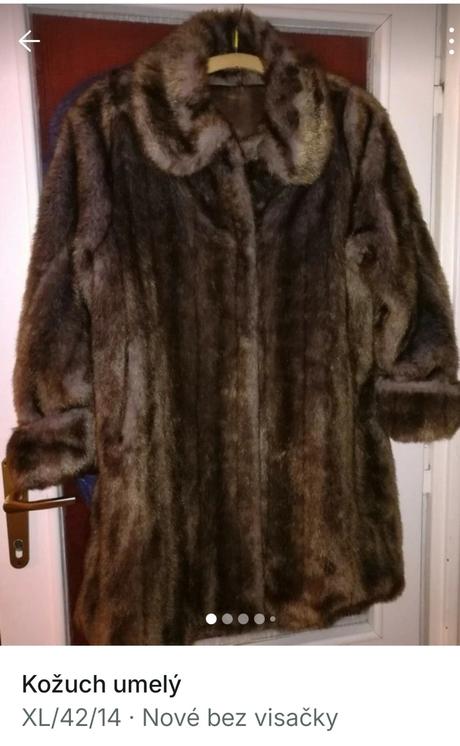 Kožuch umely, xl