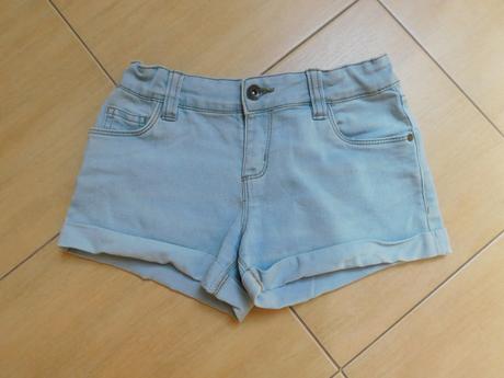 Riflové kraťase 8-9r, primark,134