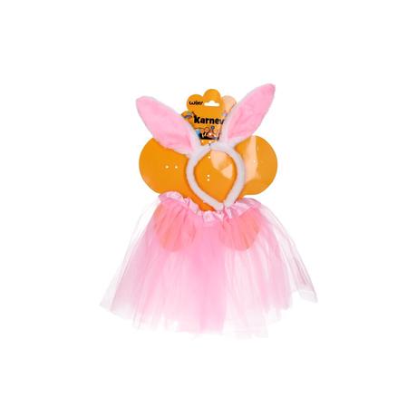 Set karneval - zajačik ružový, 