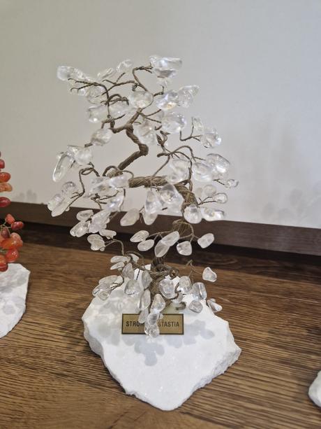 Stromček šťastia ametyst,kristal,karneol,