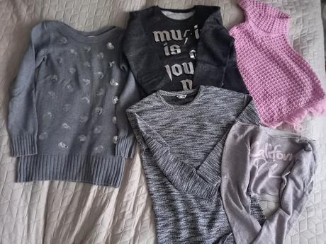 Pulóvre s pončom, h&m,146