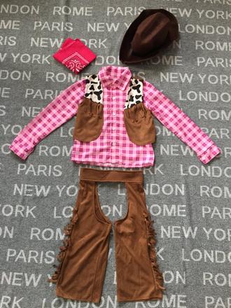 Dievcensky kostym cowboy 3-4 roky,