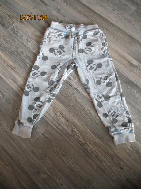 Mickey mouse tepláky, h&m,104
