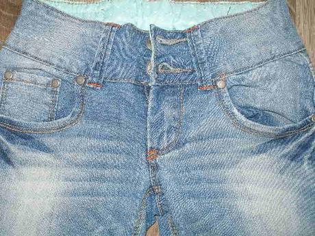 Riflové 3/4 nohavice, crashone,134