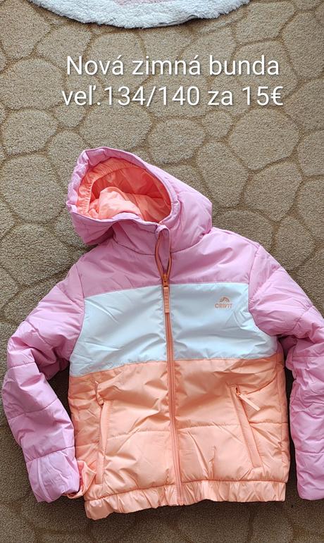 Mia zimná bunda veľ.134/140, lupilu,134