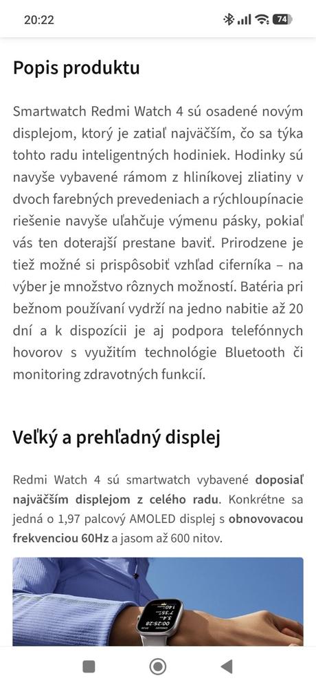Hodinky redmi watch 4, xiaomi