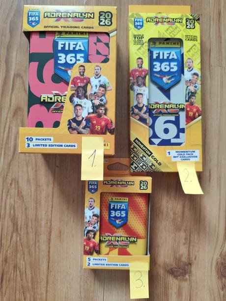 Futbalové kartičky fifa 365 2026 - plechovky,