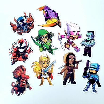 Vinyové nálepky skladom 10ks, 