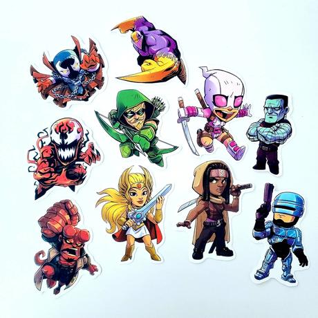 Vinyové nálepky skladom 10ks, 