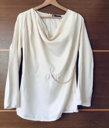 Krasna elegantna bluzka s retiazkou zara, zara,m