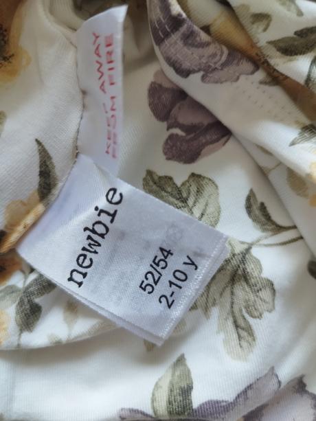 Nový newbie tenký turban/čiapka vo veľkosti 52/54, newbie,52 / 54