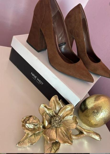 Hnedé lodičky zn.nine west, nine west,40