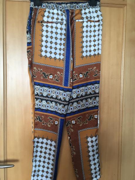 Voľné nohavice s potlačou ako na šatke, zara,xs