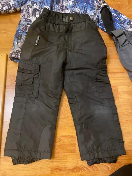 Zimná bunda + oteplovačky, 98